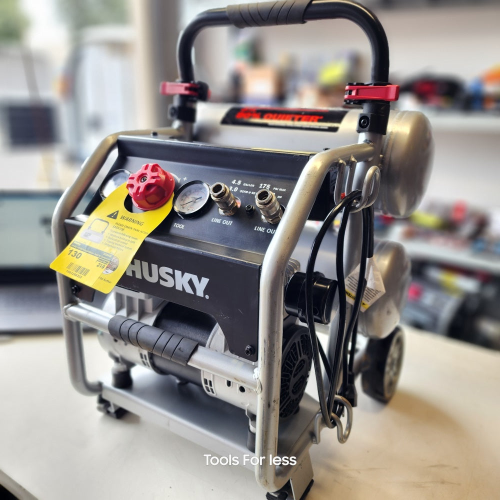 4.5 GAL. 175 PSI PORTABLE ELECTRIC QUIET AIR COMPRESSOR 4.5 GAL. 175 PSI PORTABLE ELECTRIC QUIET AIR COMPRESSOR